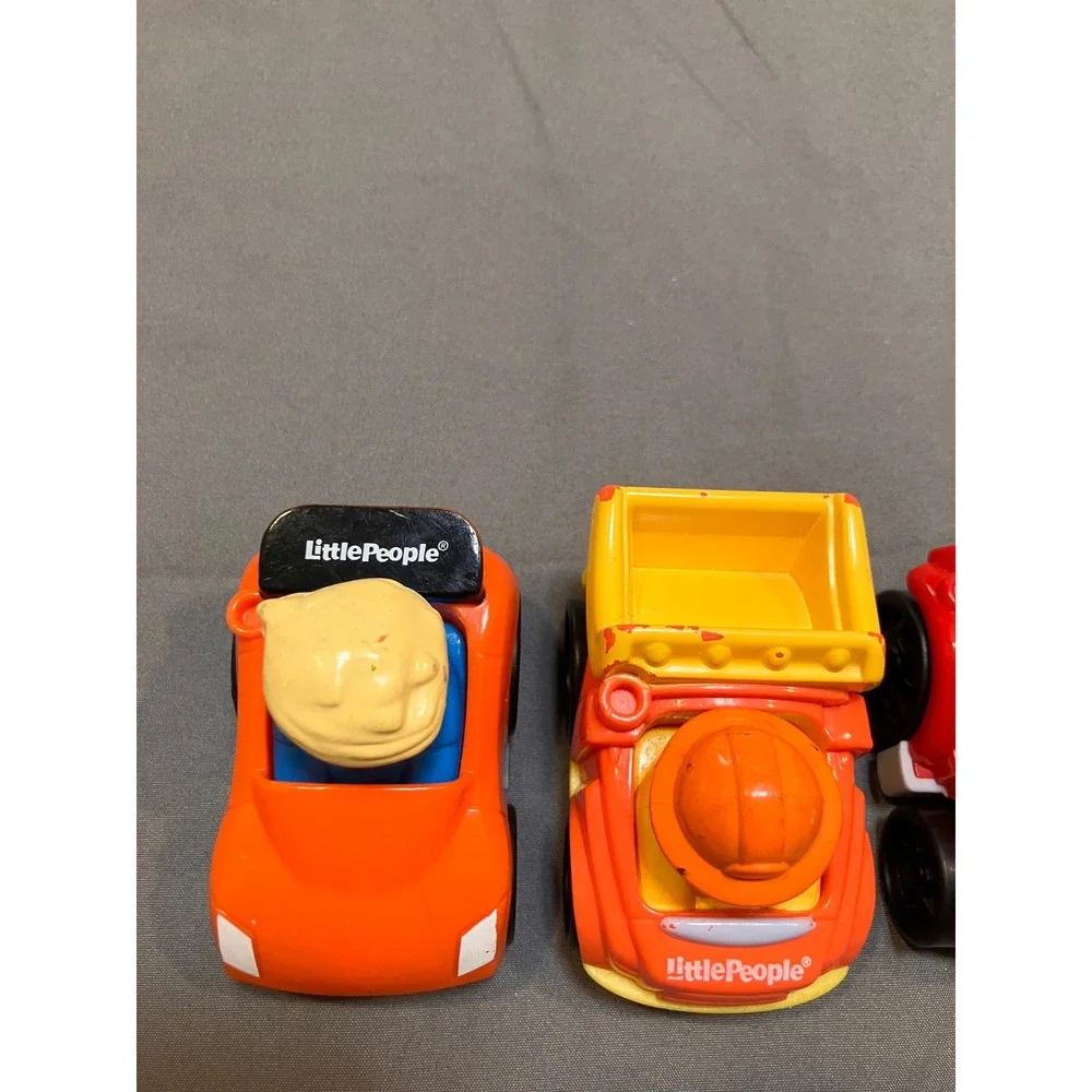 Fisher-Price Little People Wheelies Toddler OS Multicolor Vehicle 4-Pack Set